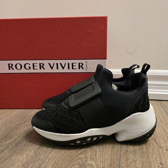 ROGER VIVIER - Viv' Run Fabric Sneakers - Picture 4 of 10